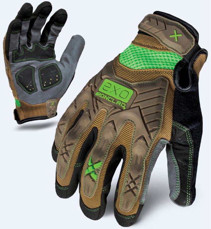 XL - EXO Mechanics Leather  IRONCLAD EXO MOTOR & WORK GLOVES (Package of  12)