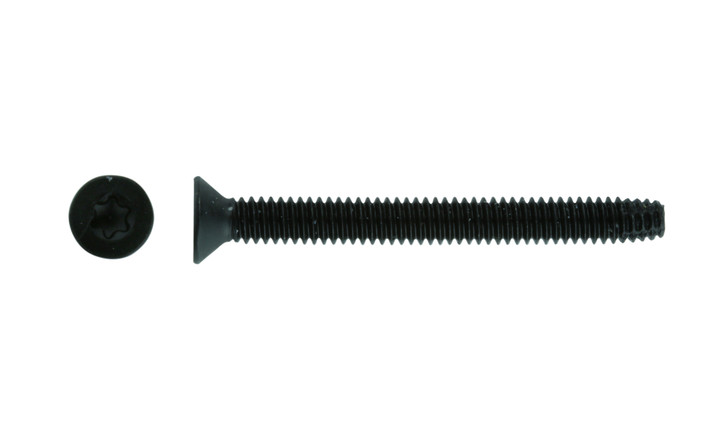 5/16"-18 x 4 Type F - Floor Board Screw Flat Head Torx (6-Lobe), Steel Black Phosphate