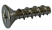 #8-18 x 1/2" Phillips Flat Head Sheet Metal Screw, High-Low Thread, 18-8 Stainless Steel  (Box of 5000)