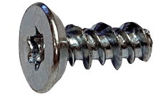 #10-16 x 3/8" Torx Flat Undercut Head Sheet Metal Screw, High-Low Thread, Steel, Zinc Plated  (Box of 10000)