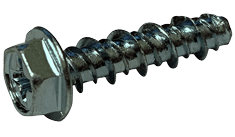 #10-16 x 3/4" Phillips Hex Washer Head Sheet Metal Screw, High-Low Thread, Steel, Zinc Plated #8 Head (Box of 6000)