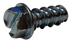 #20-14 x 3/4" Slotted Hex Washer Head Sheet Metal Screw, High-Low Thread, Steel, Zinc Plated #14 Head (Box of 1250)