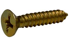 #8-18 x 1/2" Phillips Flat Head Sheet Metal Screw, Type AB, Steel, Zinc Yellow  (Box of 10000)