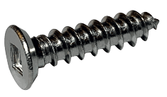 #8-18 x 3/8" Square Flat Undercut Head Sheet Metal Screw, Type AB, 18-8 Stainless Steel  (Box of 5000)