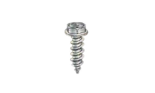 #8-18 x 5/16" Phillips Hex Washer Head Sheet Metal Screw, Type AB, Steel, Zinc Plated  (Box of 10000)