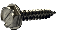 #8-18 x 5/16" Slotted Hex Washer Head Sheet Metal Screw, Type AB, 18-8 Stainless Steel  (Box of 5000)