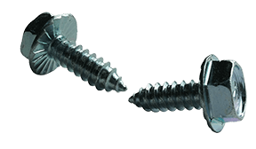 #14-14 x 3/4" Unslotted Serrated Hex Washer Head Sheet Metal Screw, Type AB, Steel, Zinc Plated (7/16 Hex) (Box of 2500)