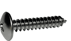 #8-18 x 1/2" Phillips Truss Head Sheet Metal Screw, Type AB, 410 Stainless Steel  (Box of 5000)