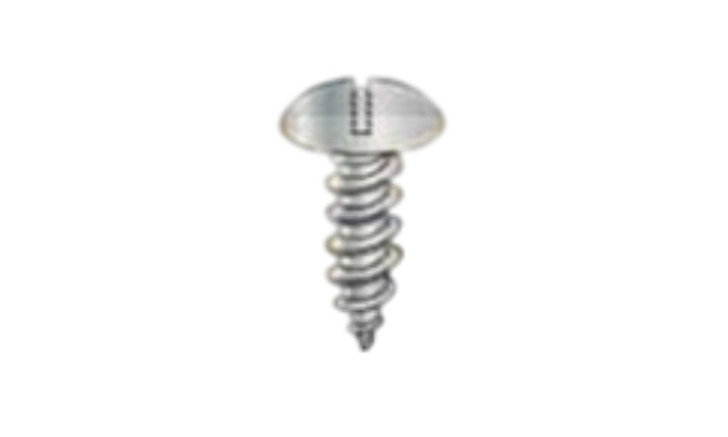 #10-16 x 1/2" Slotted Truss Head Sheet Metal Screw, Type AB, Steel, Zinc Plated  (Box of 6000)