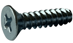 #6-20 x 3/8" Phillips Flat Head Sheet Metal Screw, Type B, Steel, Zinc Plated  (Box of 10000)