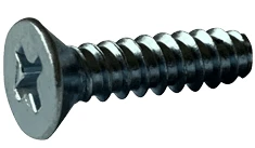 #6-20 x 3/4" Phillips Flat Head Sheet Metal Screw, Type B, Steel, Zinc Plated  (Box of 10000)