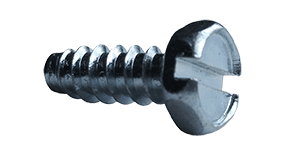 #6-20 x 3/8" Slotted Indented Hex Head Sheet Metal Screw, Type B, Steel, Zinc Plated  (Box of 10000)
