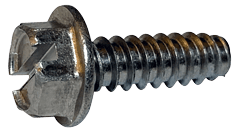 #8-18 x 3/8" Slotted Hex Washer Head Sheet Metal Screw, Type B, 18-8 Stainless Steel  (Box of 5000)