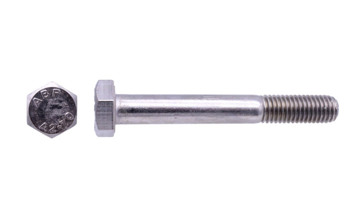 M6-1.00 x 150 mm Hex Cap Screw (A2-70) 18-8 Stainless DIN 931 (PT) (Box of 300)