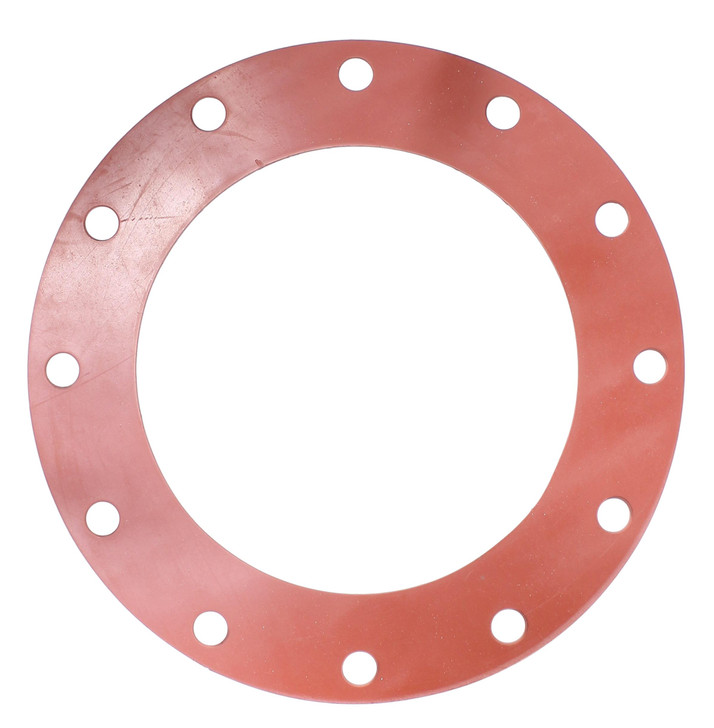 Red Rubber (SBR) Gasket - 12" 150# FF 1/8" (19 in OD)