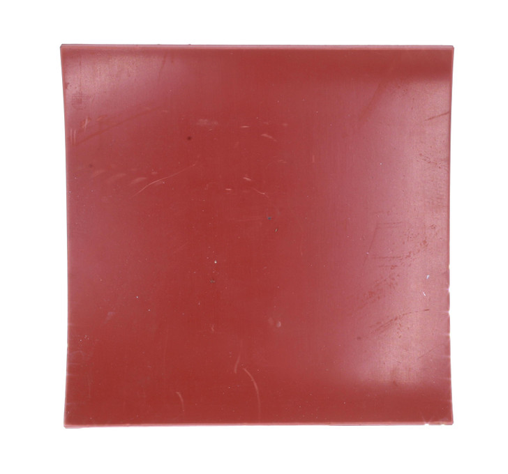 1/8" Thick Red Rubber (SBR) - 4.2 inch x 8.1 inch Sheet of Gasket Material