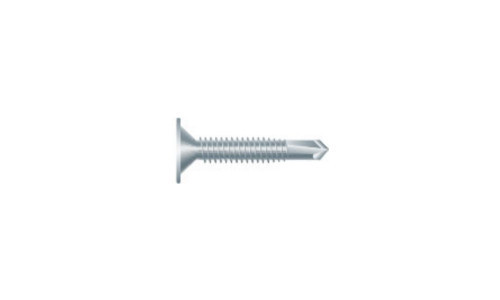 #10-24 x 1-1/4 Wafer head Phillips Tek Screw #3 Point, Steel Zinc  (Case of 3000)