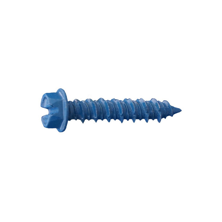 1/4 X 1-1/4 HEX WASHER CONCRETE SCREWS BULK DAGGER-GUARD BLUE (Box of 2500)