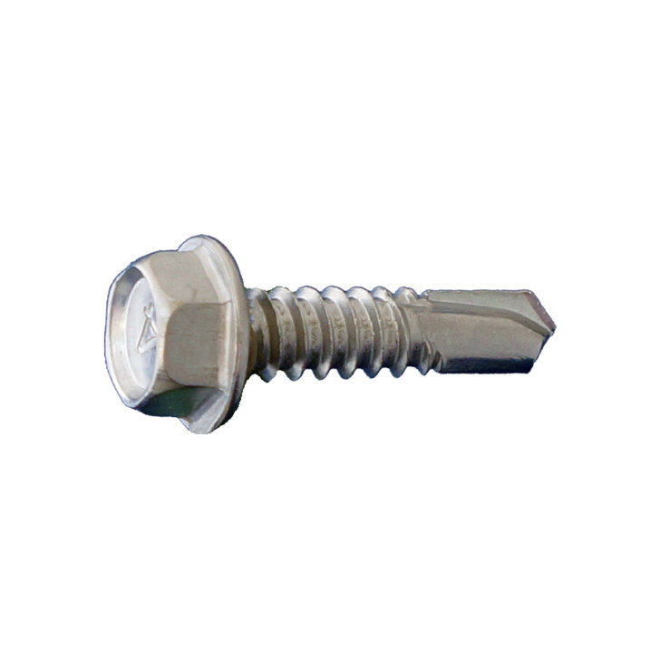 10 X 3 HEX WASHER HEAD SELF DRILL SCREWS 410 STAINLESS STEEL  (Box of 1000)