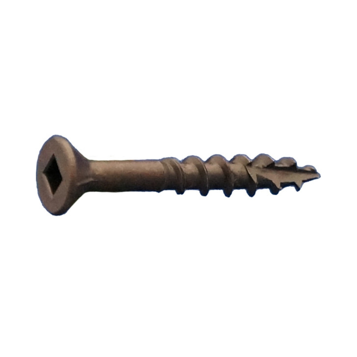 8 X 1-3/4 SQUARE FLAT W/NIBS TYPE 17 COARSE WOOD SCREWS LUBRICIZED (Box of 4000)