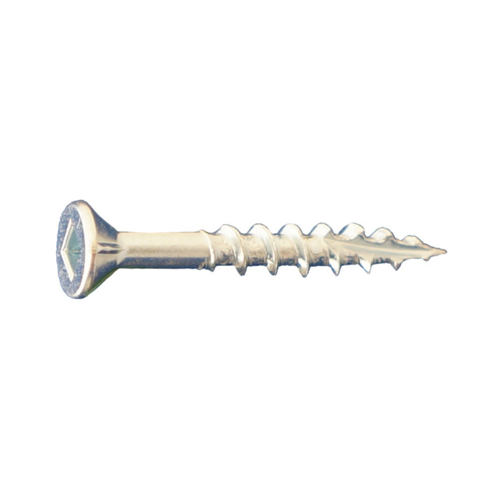 10 X 3 SQUARE FLAT W/NIBS TYPE 17 COARSE WOOD SCREWS ZINC (Box of 1500)