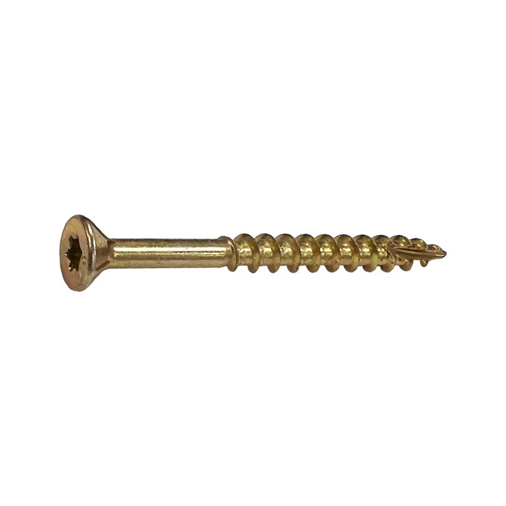 10 X 3 STAR FLAT W/NIBS TYPE 17 DECK SCREWS YELLOW ZINC (Box of 1500)