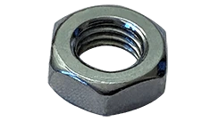 1-1/4-7 Hex Jam Nut, Grade A, Steel, Zinc Clear (Box of 60)