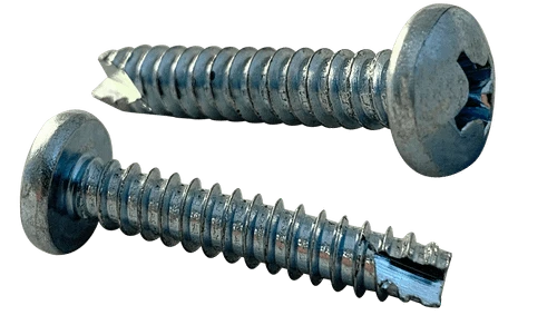 #10-16 x 3/8" Pan Head Phillips Thread Cutting Screw Type 25, Steel Zinc Clear (Box of 8,000)