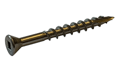 #7-10 x 1-5/8" Trim Head Square Drive Screw, Coarse Thread, Type 17, 18-8 Stainless Steel (Box of 4,000)