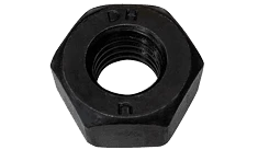 1-1/2"-6 UNC Heavy Hex Structural Nut, A563 Grade DH, Steel, Plain, Domestic (Box of 25)