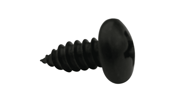 #2-32 x 1/8" Phillips Pan Head Sheet Metal Screw, Type AB, Steel, Black Oxide Coated (Box of 10,000)