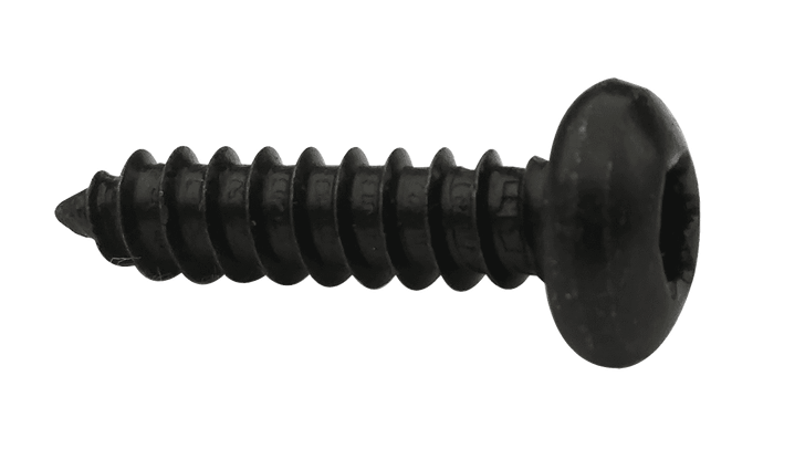 #4-24 x 1/4" Torx Pan Head Sheet Metal Screw, Type AB, Steel, Zinc Black (Box of 10,000)