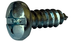 #8-15 x 1" Phillips/Slotted Combo Pan Head Sheet Metal Screw, Type A, Steel, Zinc Plated (Box of 5,000)