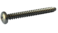 #6-20 x 5/16" Phillips Pan Head Sheet Metal Screw, Type B, 18-8 Stainless Steel (Box of 5,000)