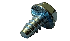 1/4"-14 x 5/8" Unslotted Serrated Hex Washer Head Sheet Metal Screw, Type B, Steel, Zinc Plated (Box of 3,000)