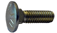 1/2"-13 x 1" Carriage Bolt Grade 8, Zinc Yellow - FT (Box of 400)