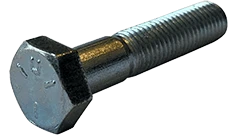 1/2"-20 x 5-1/2" Hex Cap Screw Grade 5, Zinc Clear - PT (Box of 100)
