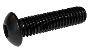 #8-32 x 3/4" Button Head Socket Cap Screw, Alloy Steel, Plain (Box of 100)