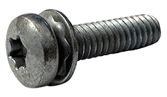 #10-24 x 3/8" Pan Head Torx SEMS Machine Screw, Zinc Clear (Conical Washer) (Box of 5,000)