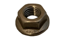 M6-1.0 Non-Serrated Flange Nut DIN 6923, 18-8 Stainless Steel (Box of 1,500)