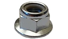 M12-1.75 Din 6926 Flange Nylon Insert Lock Nut, Class 8, Steel, Zinc Clear (Box of 500)
