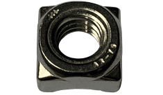 M5-0.8 Square Weld Nut DIN 928, 18-8 Stainless Steel (A2) (Box of 2,000)