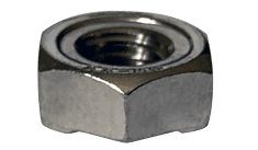 M6-1.0 Din 929 Hex Weld Nut, A4 (316) Stainless Steel (Box of 2,500)