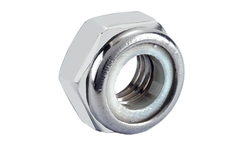 M14-2.00 Din 985 Nylon Insert Lock Nut, 18-8 Stainless Steel, Plain (Box of 300)