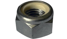 M12-1.75 Nylon Insert Lock Nut, DIN 985, A4 316 Stainless Steel (Box of 250)