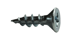 #8-11 x 7/8" Phillips Flat Head Hinge Screw, Coarse Thread, Steel, Zinc Clear (Box of 10,000)