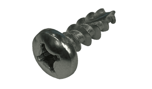 #8-11 x 7/8" Phillips Pan Head Deep Thread Cabinet Screw, Type 17, 18-8 Stainless Steel - FT (Box of 2,000)