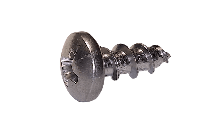 #6-13 x 3/8" Phillips Drive Pan Head Deep Thread Cabinet Screw, 410 Stainless Steel (Box of 5,000)