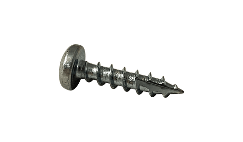#10-9 x 7/8" Square Drive Pan Head Deep Thread Cabinet Screw, Type 17, Steel, Zinc Clear - FT (Box of 4,000)