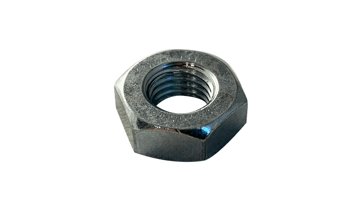 2-64 x 3/16 x 1/16 (5/32x3/64) Hex Machine Screw Nut, Low Carbon Steel, Zinc Clear (Box of 10,000)